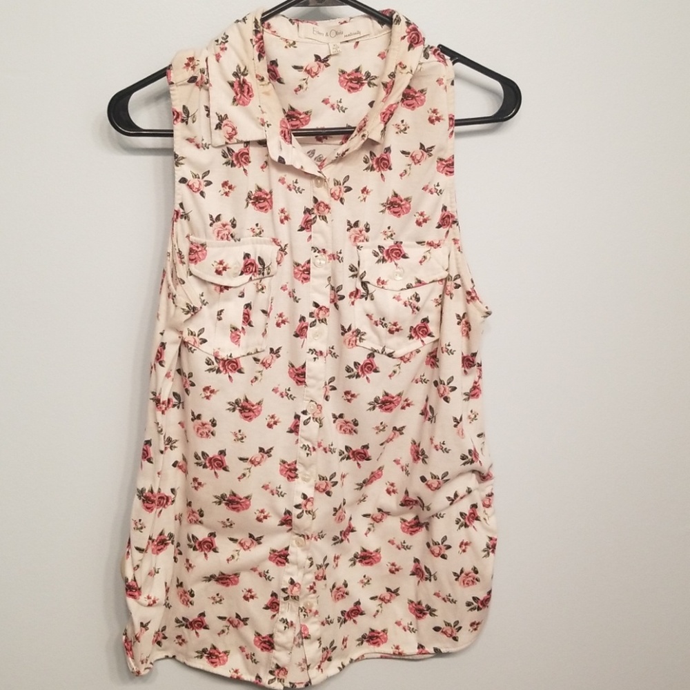 Maternity button up blouse